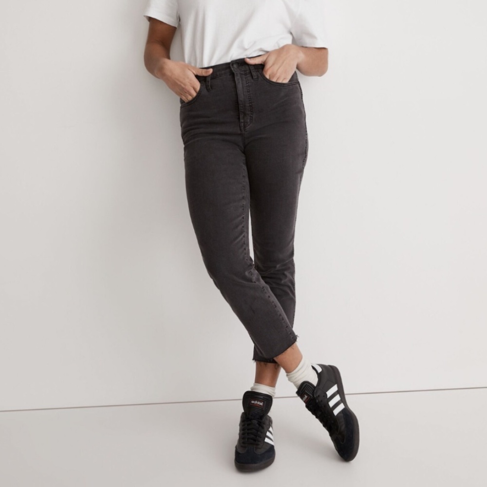 Madewell Stovepipe JEANS banberry wash Raw Hem